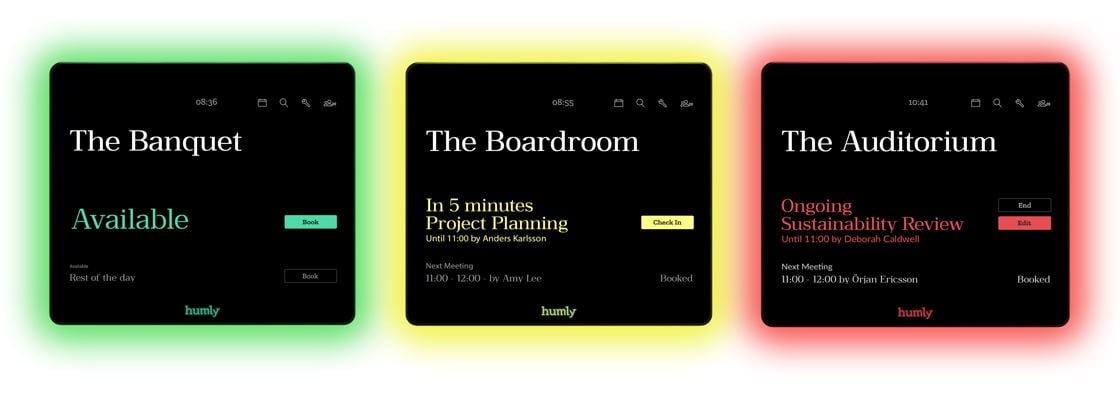 Humly Room Display different colors